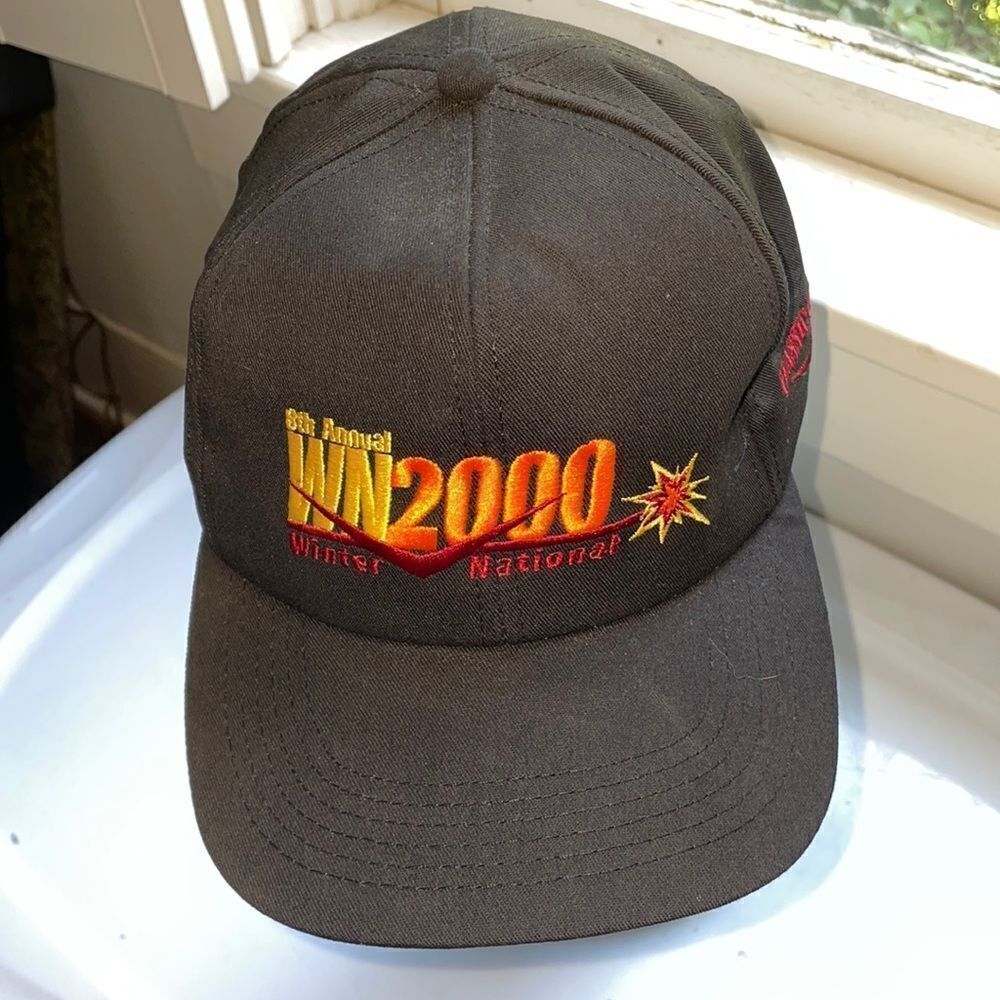 Vtg 2000 Classic Chevy Winter National‎ 8th Annual black snap back souvenir cap